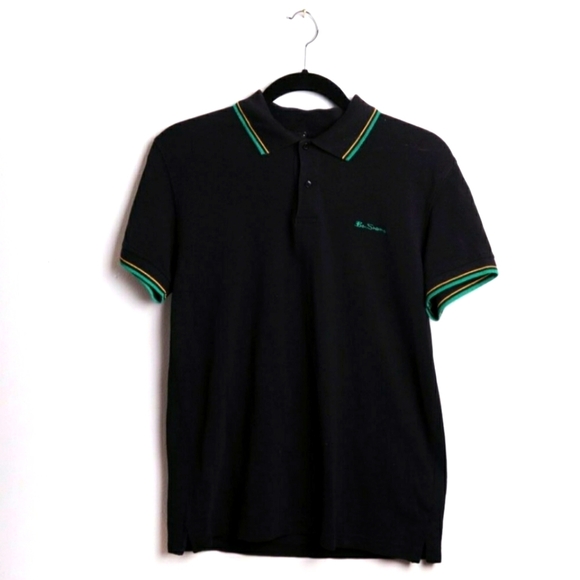 OG BEN SHERMAN Signature Knit Polo Top - Picture 2 of 4